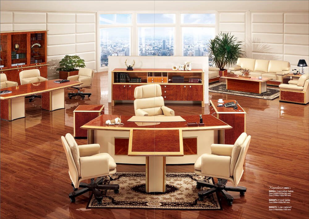 luxury Modern Wooden office Table 6850-1 luxury office Table