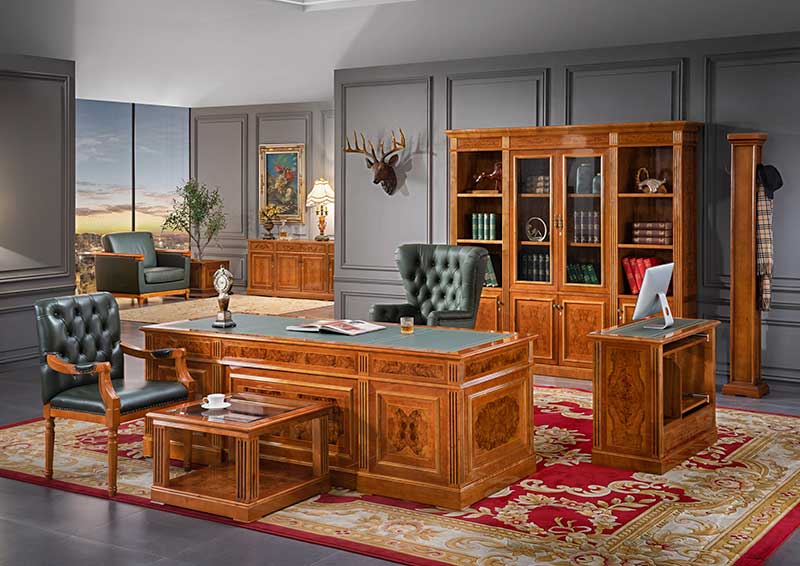 Luxury premium 0827 Wood Classic Executive office furniture Desk - HAOSEN |  Office Furniture Manufacturer