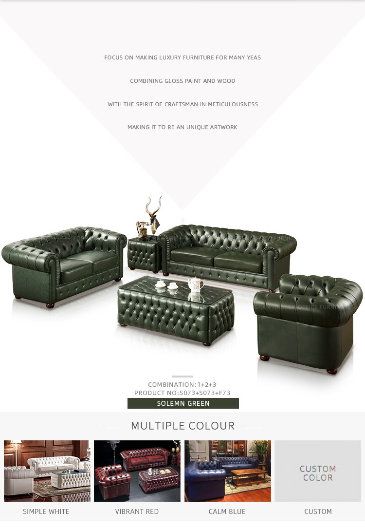 HAOSEN s073# Chesterfield Sofa executive couch