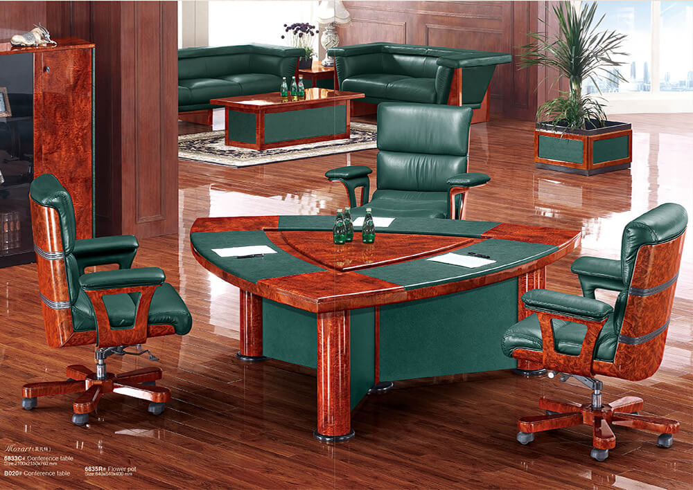 6833C Luxury Brand Office Leather Conference Table - HAOSEN | Office  Furniture Manufacturer